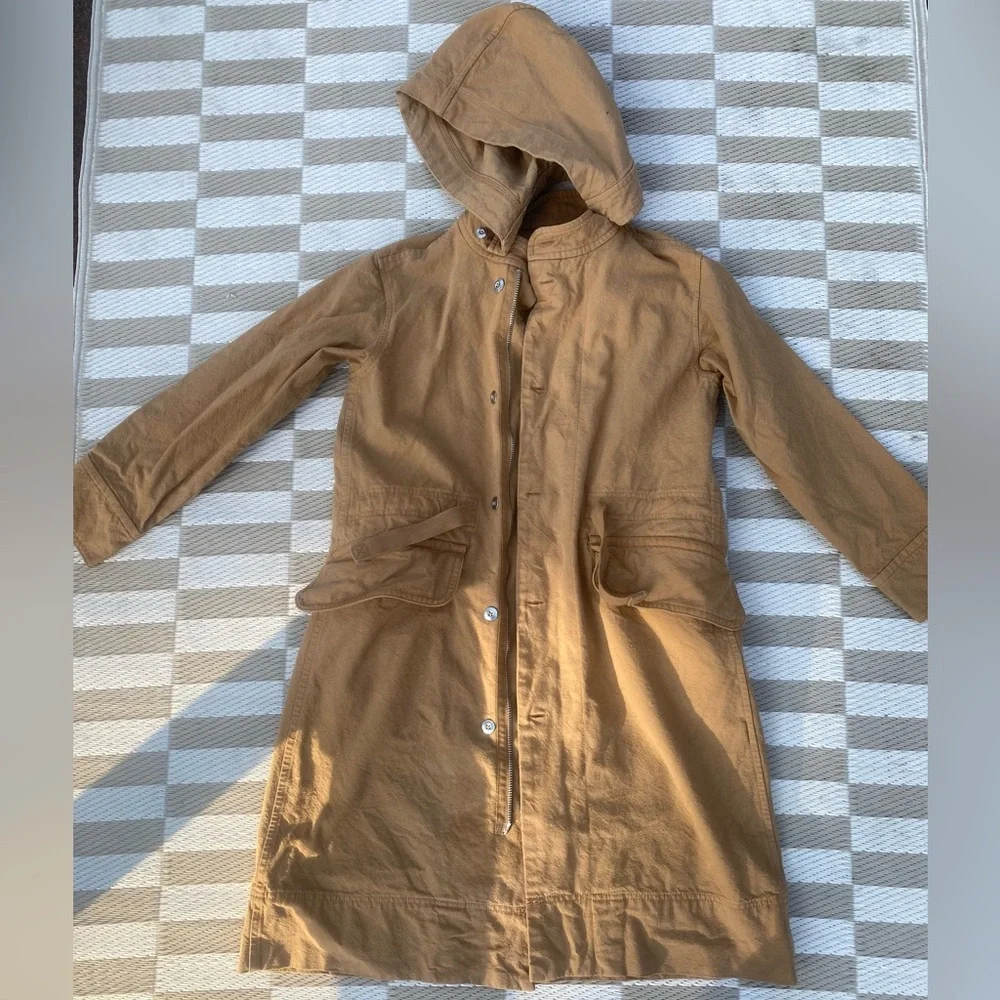 Everlane Canvas Organic Cotton Parka Size Small - Picture 4 of 13